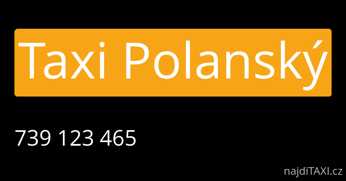 Taxi Polanský (Luhačovice)