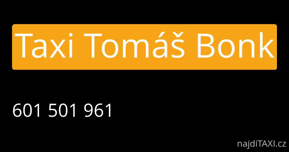 Taxi Tomáš Bonk (Luhačovice)