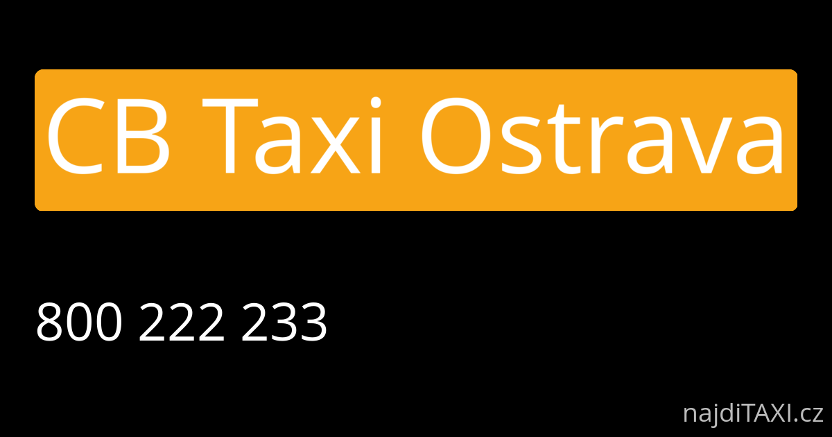 CB Taxi Ostrava (Ostrava)