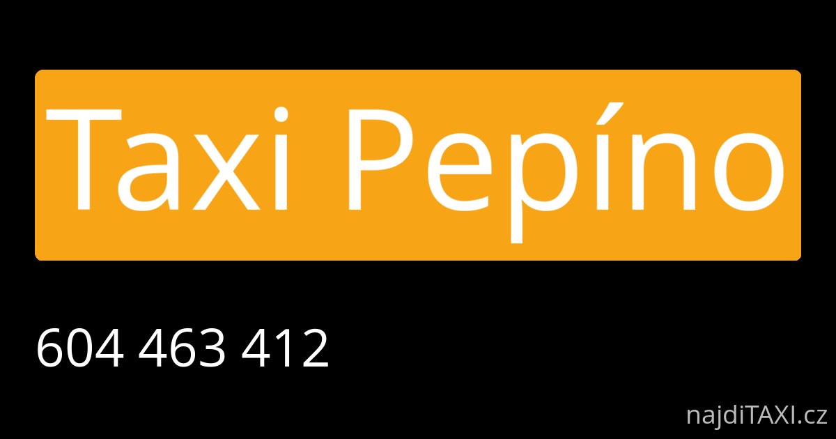Taxi Pepíno (Žďár nad Sázavou)